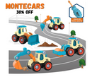 MonteCars - Construa os próprios carrinhos - 30%OFF